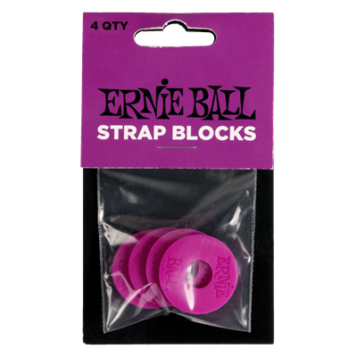 Ernie Ball Strap Blocks 4Pack Purple