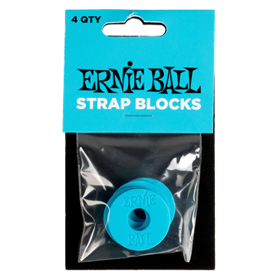Ernie Ball Strap Blocks 4Pack Blue
