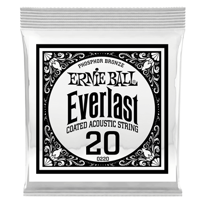 Ernie Ball Everlast Phosphor Bronze Wound Single 020