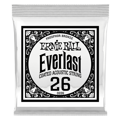 Ernie Ball Everlast Phosphor Bronze Wound Single 026