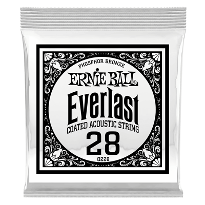 Ernie Ball Everlast Phosphor Bronze Wound Single 028