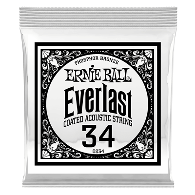 Ernie Ball Everlast Phosphor Bronze Wound Single 034