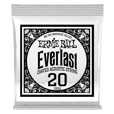 Ernie Ball Everlast 80/20 Bronze Wound Single 020