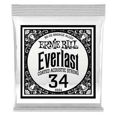 Ernie Ball Everlast 80/20 Bronze Wound Single 034
