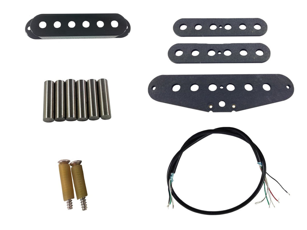 Stratocaster single coil stacked pickup build kit