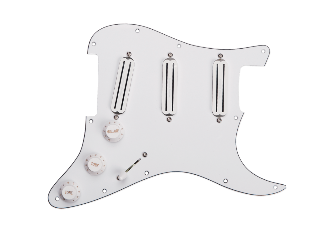 Seymour Duncan Pickguard Assembly Triple Rails White