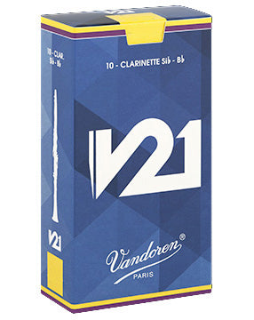 Vandoren V21 Bb Clarinet, Box of 10 - Strength 3