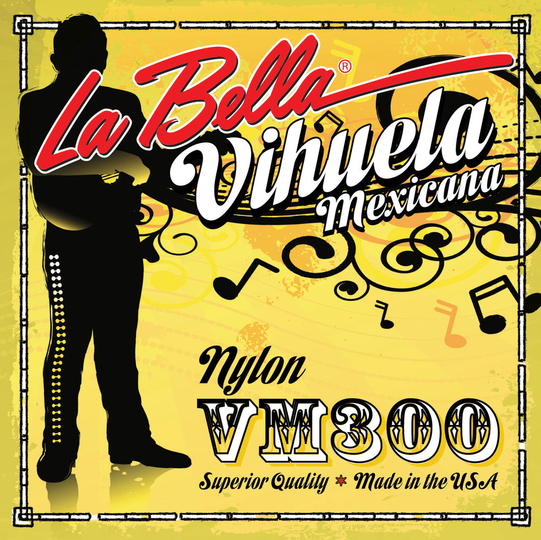 La Bella VM300 Vihuela De Mexico Set Plain Ends